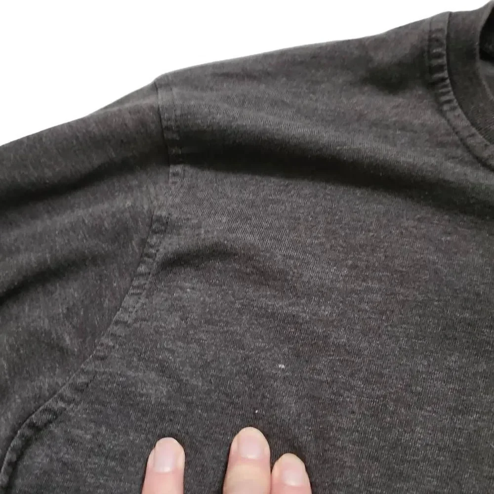 Levi's Men's Vintage Gray Long Sleeve Henley Top - Size Large